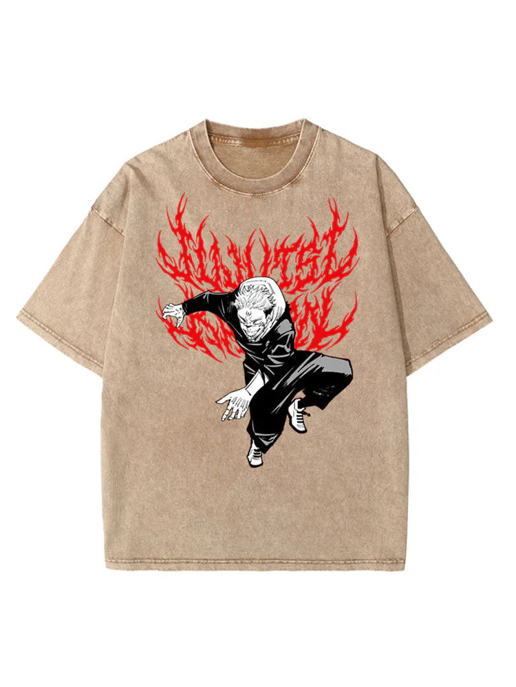 JJK Beige Oversized Tee