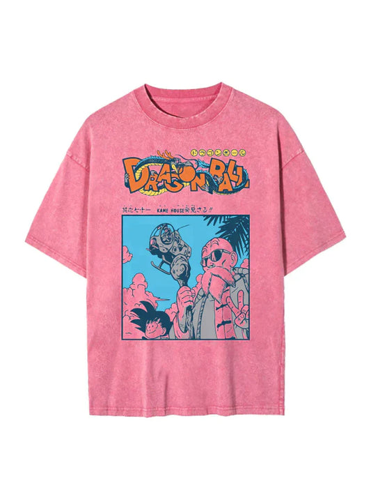 Dragon Ball Z Pink Oversized Tee