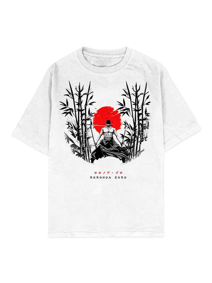 White Washed Zoro Oversized Tee