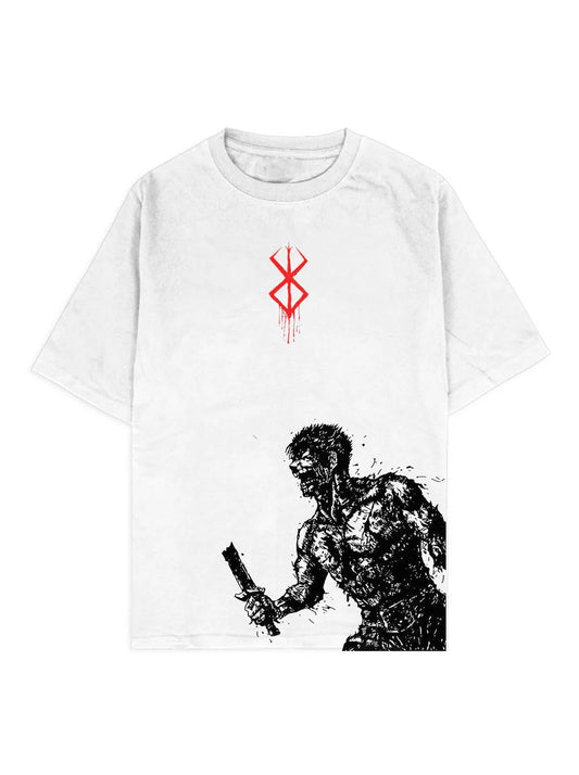 White Berserk Washed Acid T-Shirt
