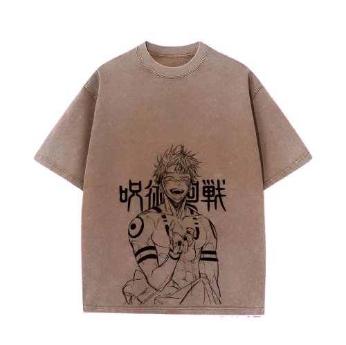 JJK Beige #3 Oversized Tee