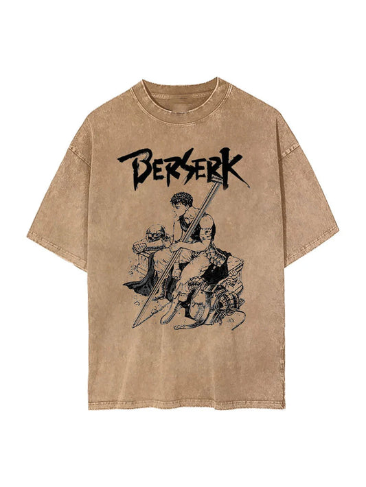 Berserk Beige Washed Tee