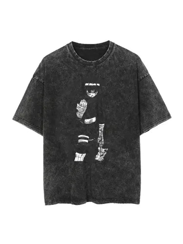 Rock Lee Washed Vintage Oversized T-Shirt