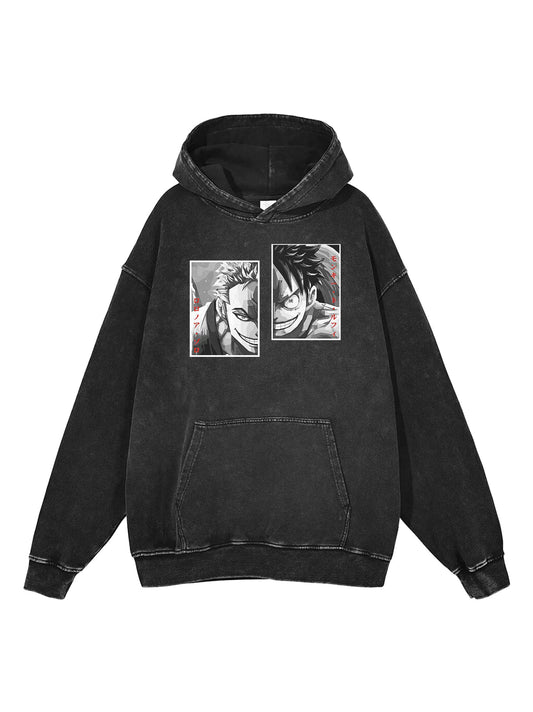 Luffy X Zoro Vintage Hoodie