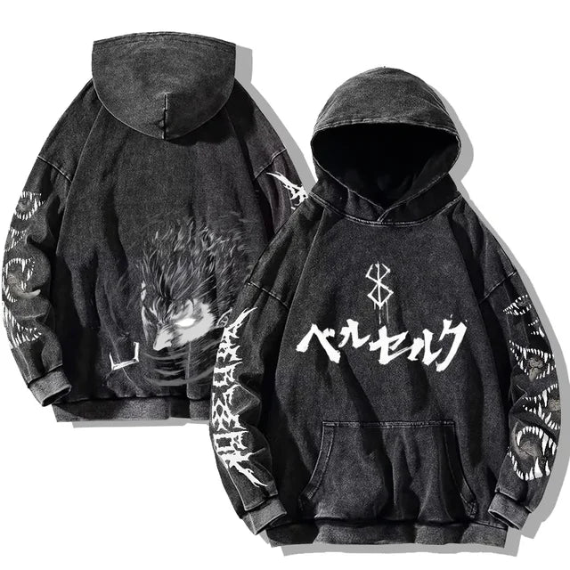 Berserk V2 Vintage Oversized Hoodies