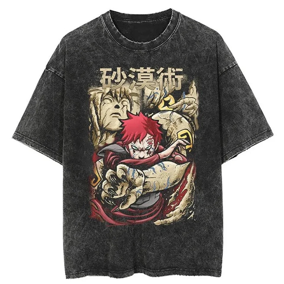 Gaara Kazekage Oversized Washed Tee