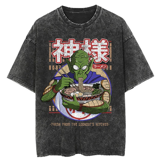 Piccolo “Eating Noodles” Oversized Tee