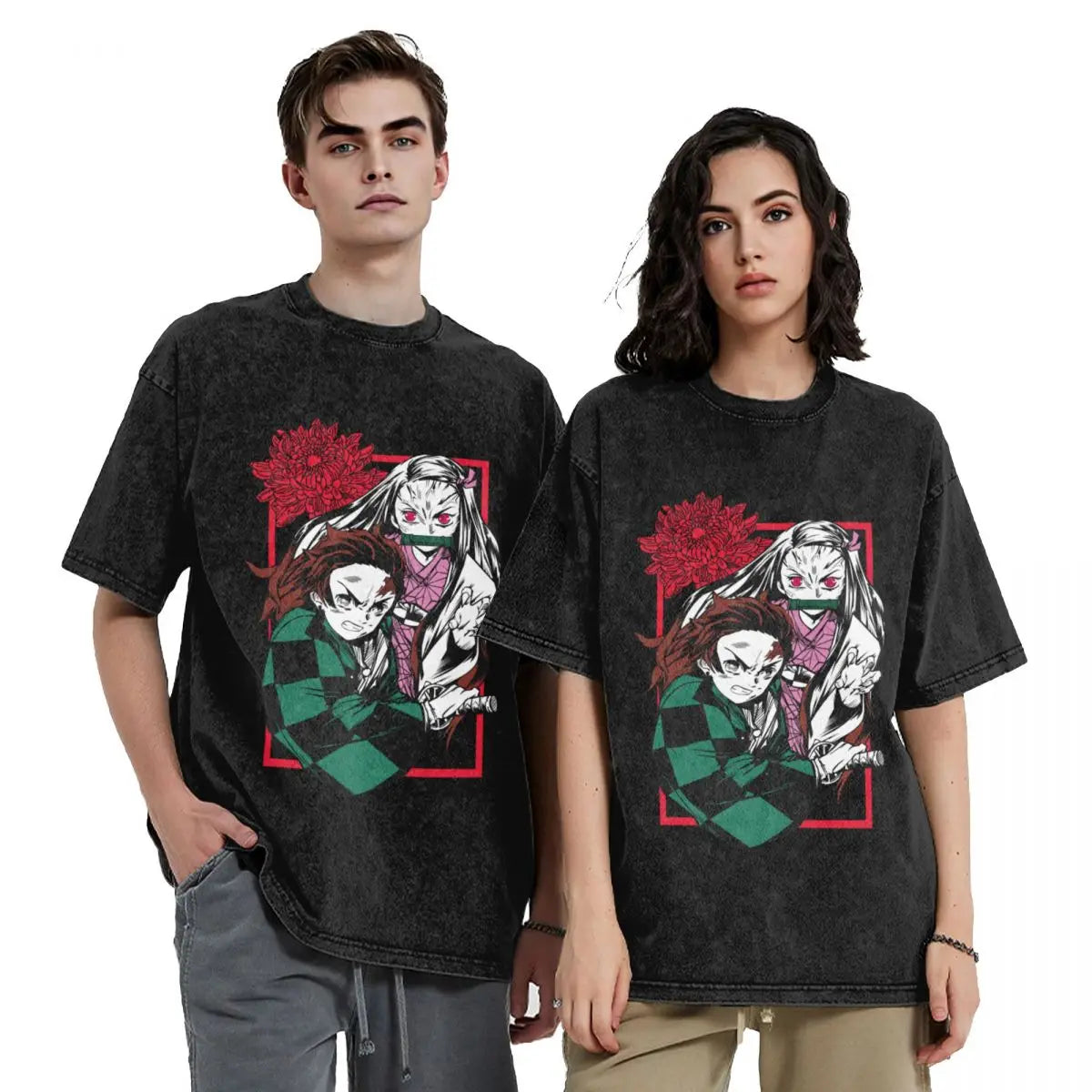 Demon Slayer Vintage Oversized T-Shirt