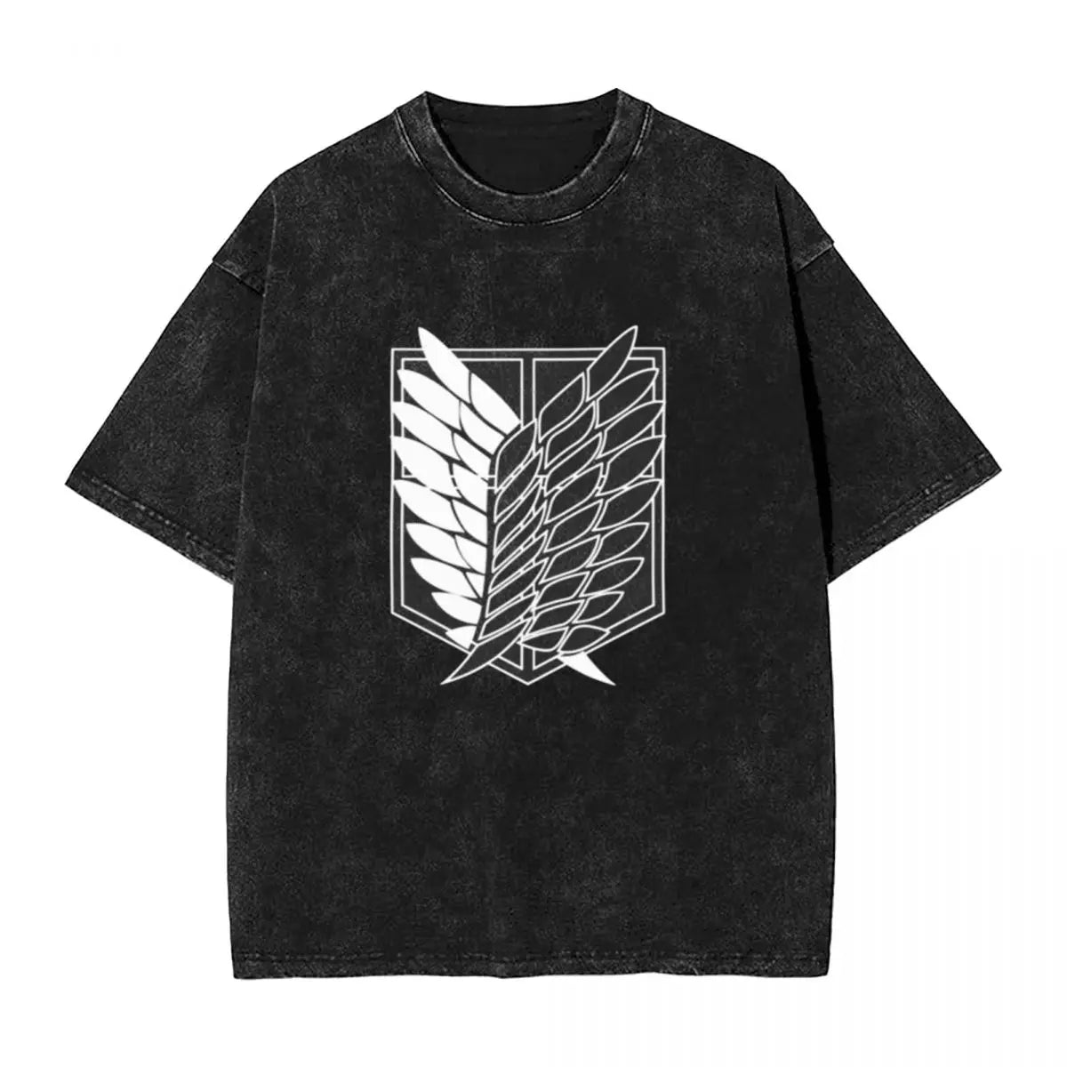 Attack on Titan Emblem Oversized Vintage T-Shirt