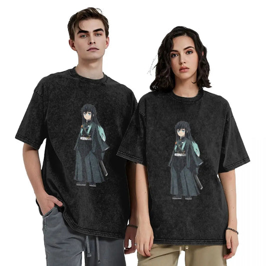 Muichiro Demon Slayer Vintage Oversized T-Shirt