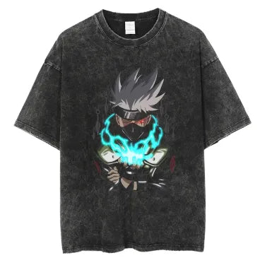 Kakashi Sensei Oversized Washed T-Shirt