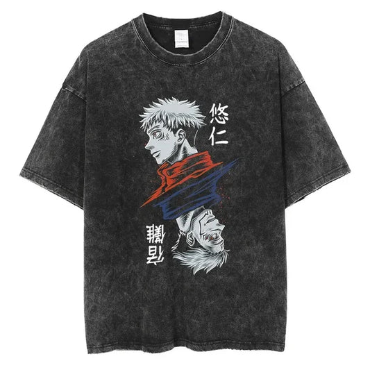 Sukuna N' Itadori V2 Vintage Oversized T-Shirt