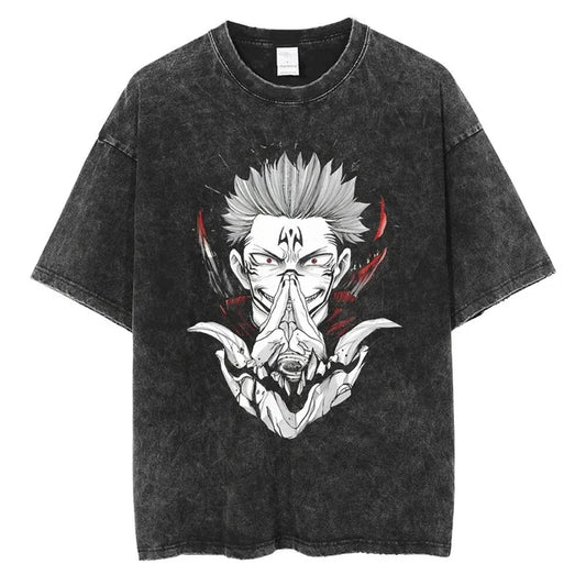 Sukuna JJK Vintage Oversized T-Shirt