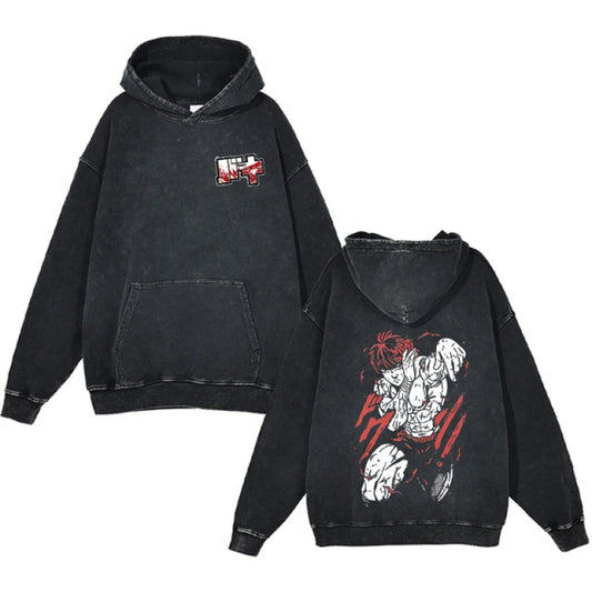 Baki Oversized Vintage Hoodie