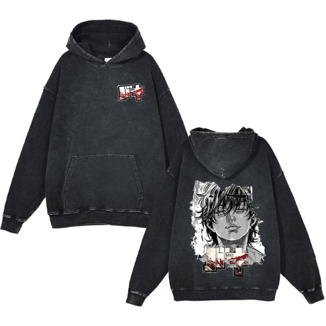 Baki V2 Vintage Oversized Hoodie