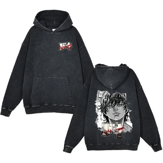 Baki V2 Vintage Oversized Hoodie