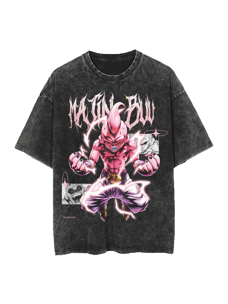 Kid Buu Vintage Oversized Tee